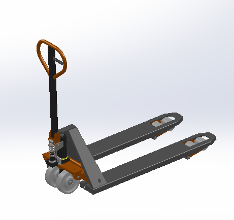 6款自动叉车3d图打包液压叉车solidworks三维模型图叉车图纸资料